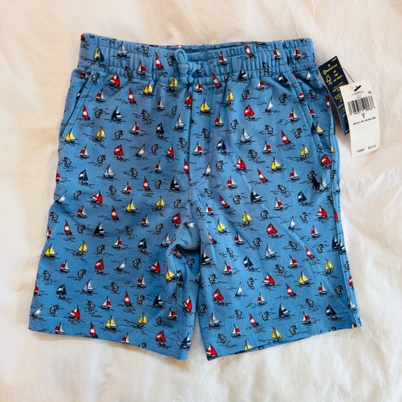 Polo Ralph Lauren Sailboat-Print Spa Terry Shorts - Picture 5 of 7
